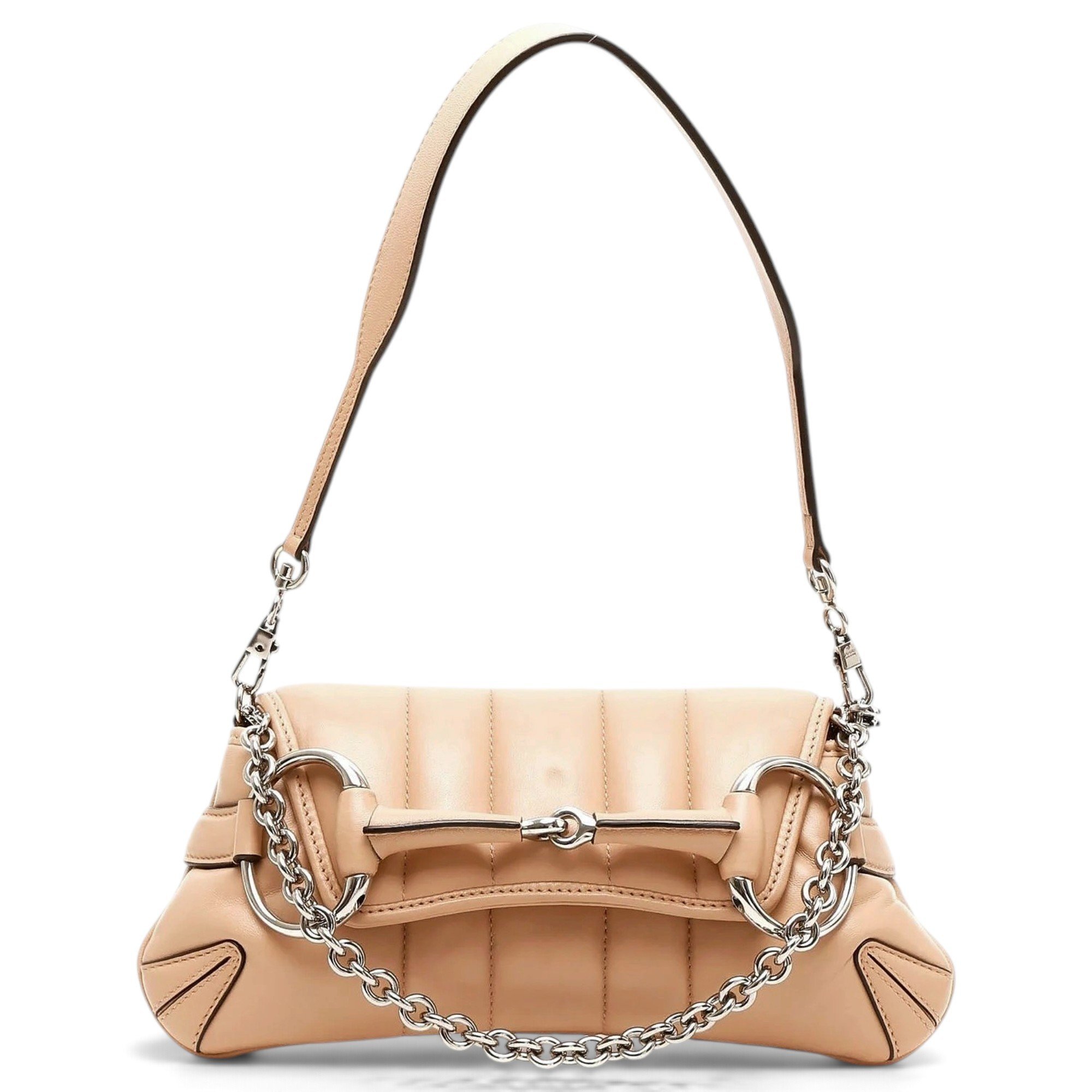 Horsebit Chain leather handbag
