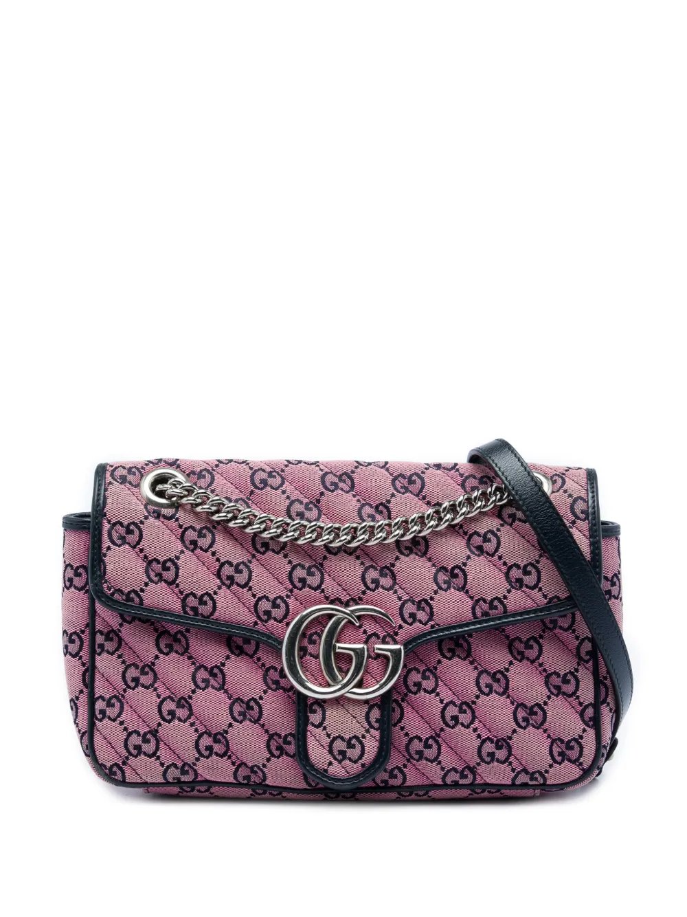2016-2026 Medium GG Marmont Matelasse Diagonal GG Canvas shoulder bag
