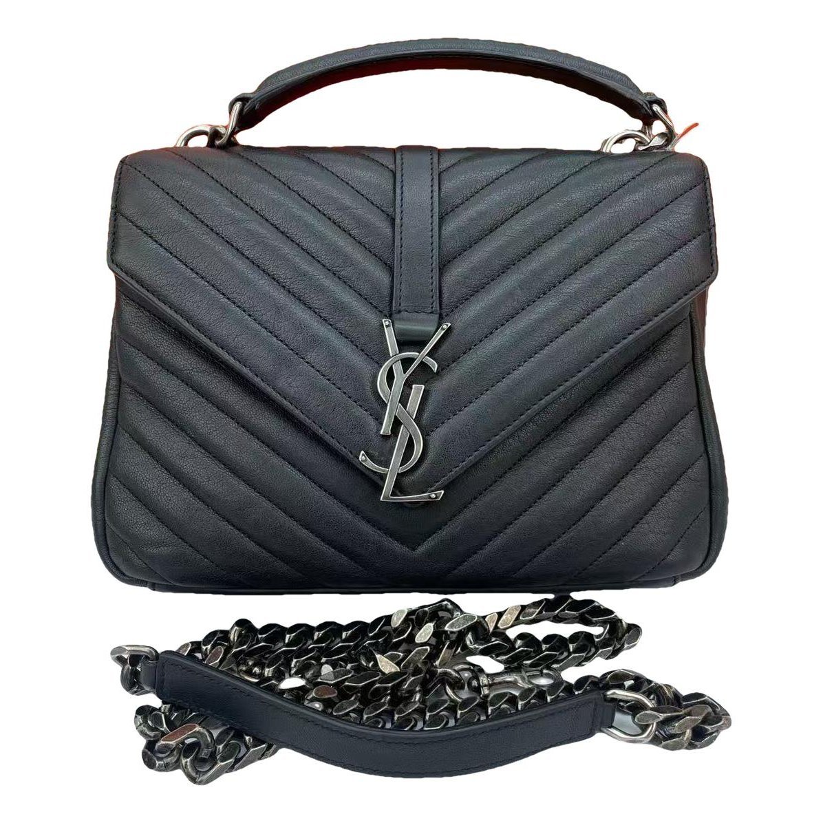 Collége monogramme leather handbag