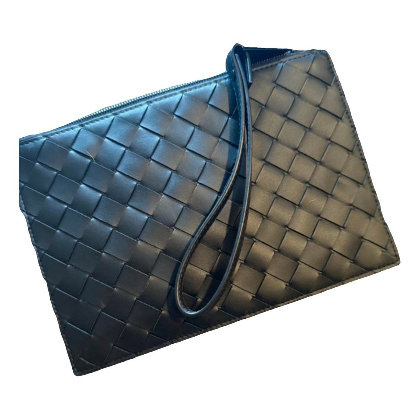 Pouch leather clutch bag