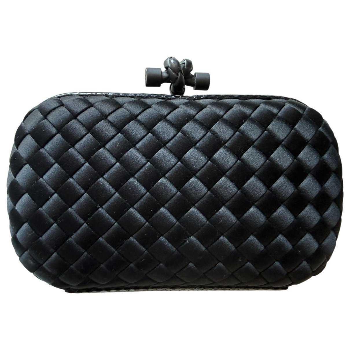 Pochette Knot silk clutch bag