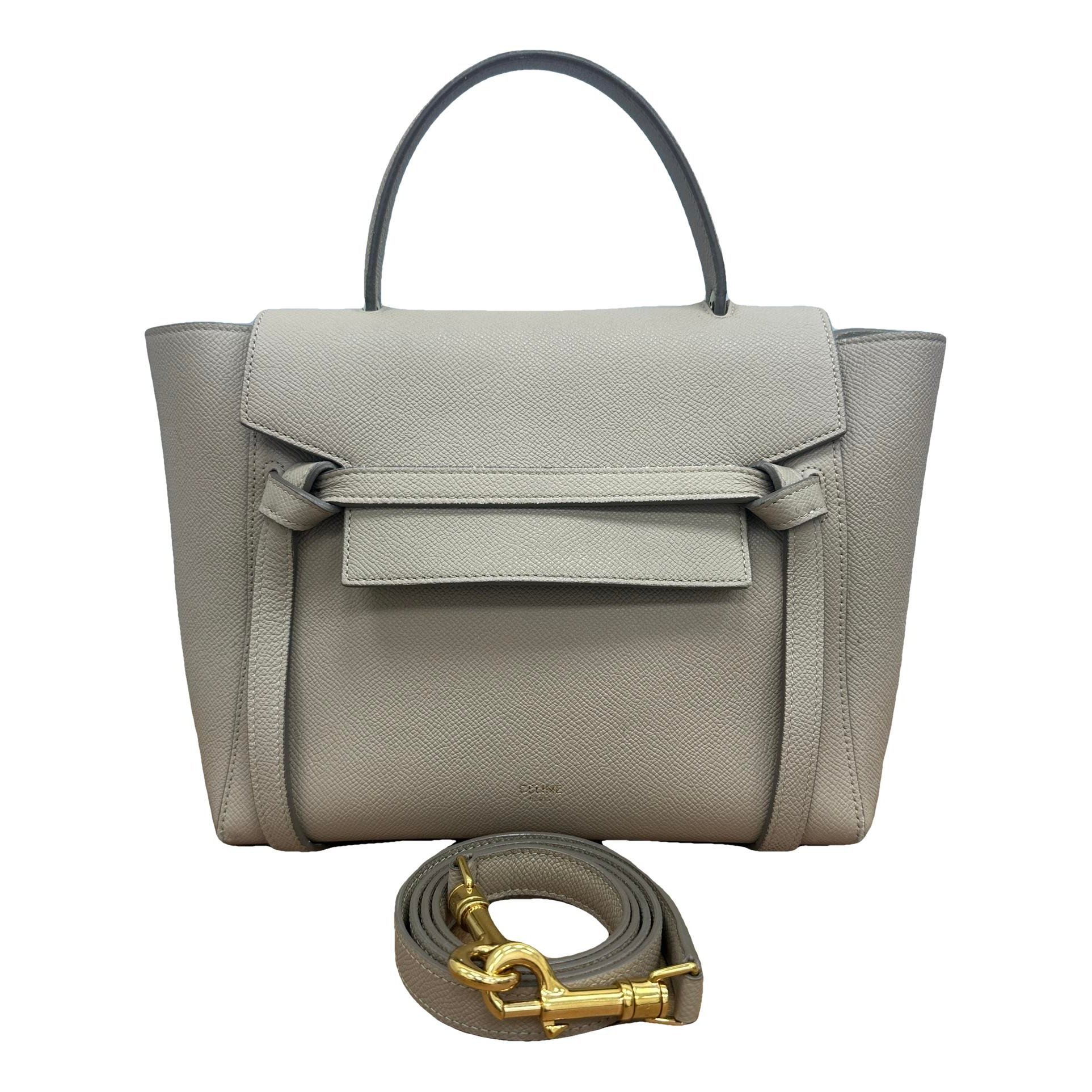 Belt leather handbag