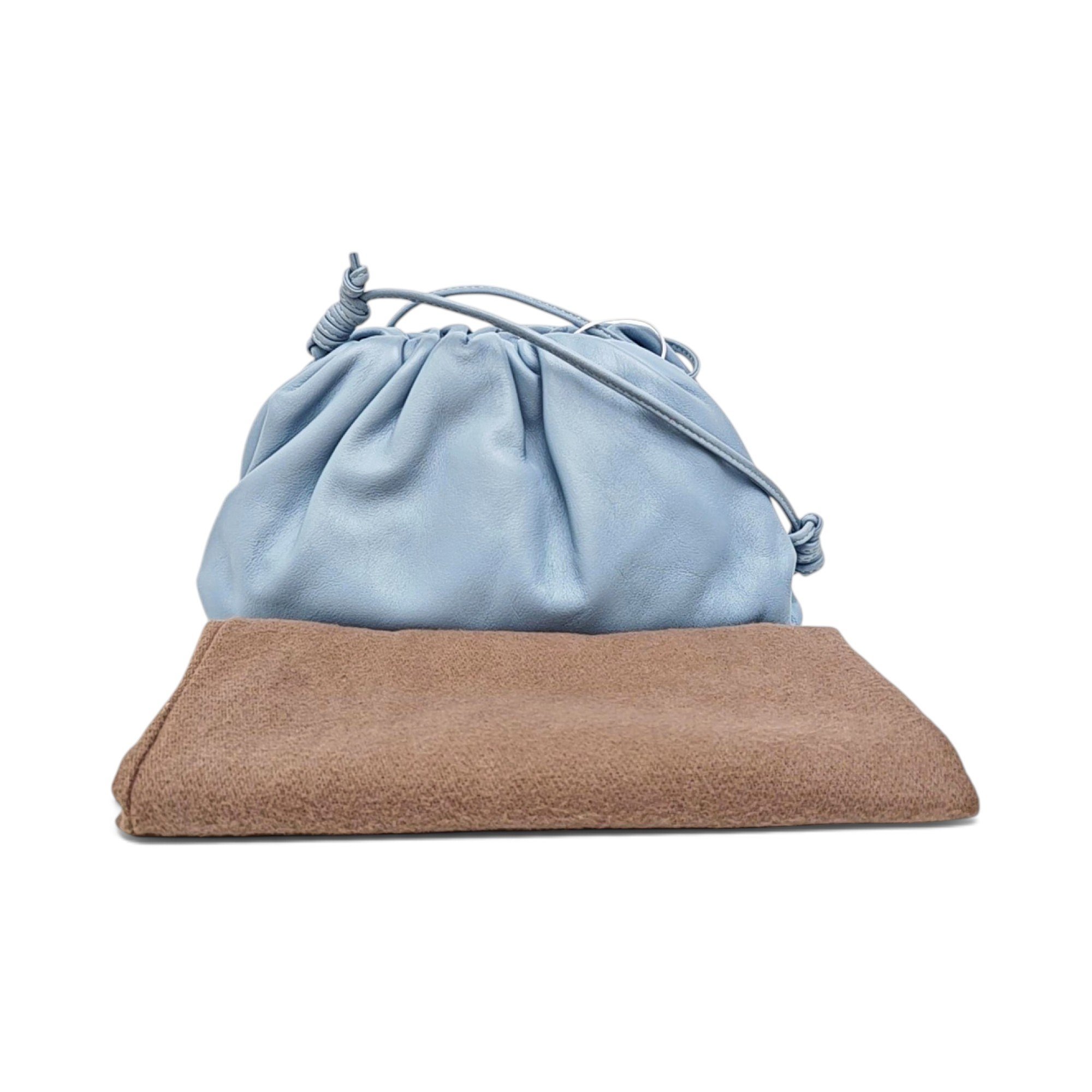 Pouch leather handbag