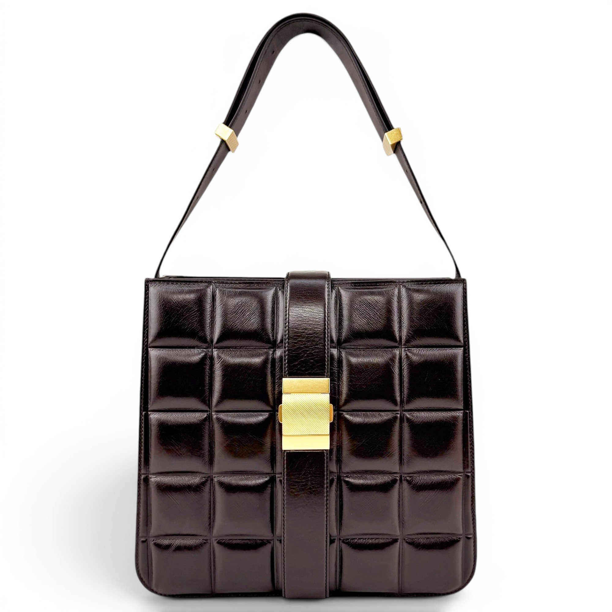 Marie Padded leather handbag