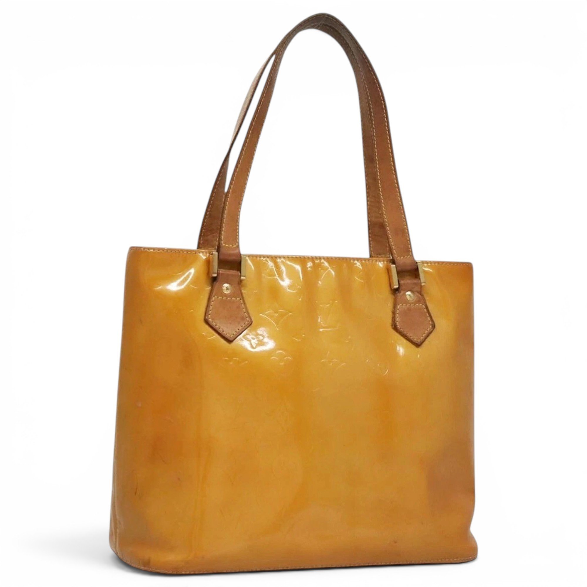 Patent leather handbag