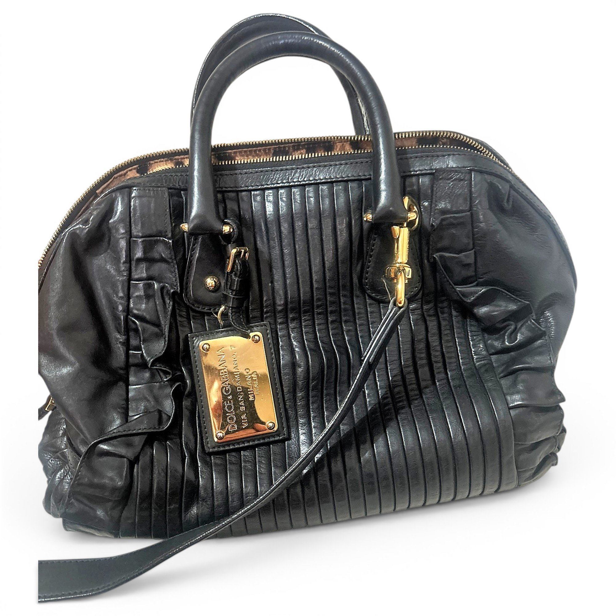 Leather handbag