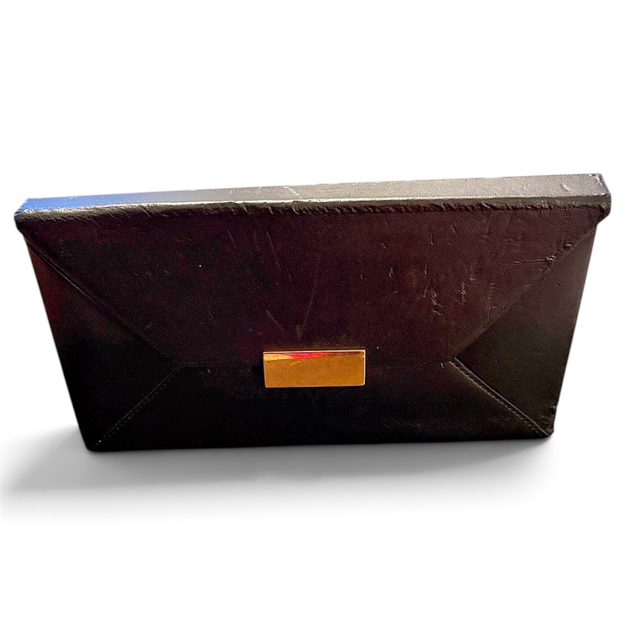 Vegan leather clutch bag