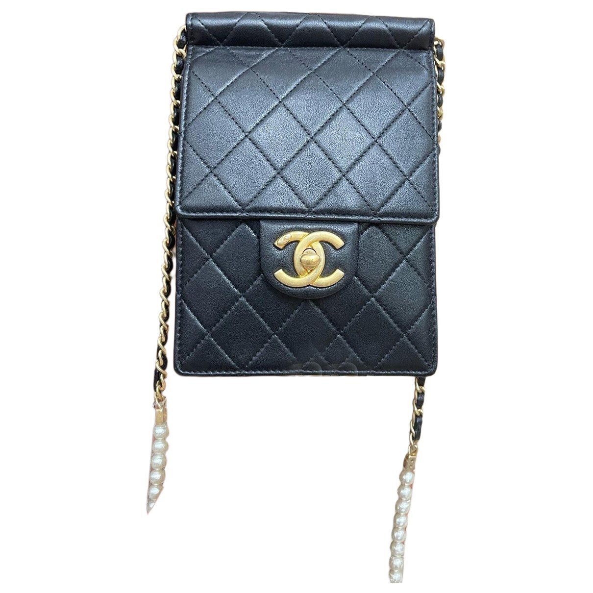Wallet On Chain leather mini bag