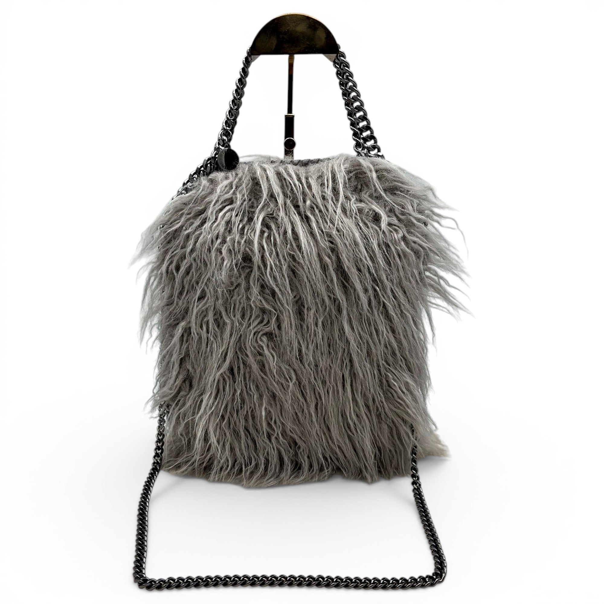 Faux fur handbag