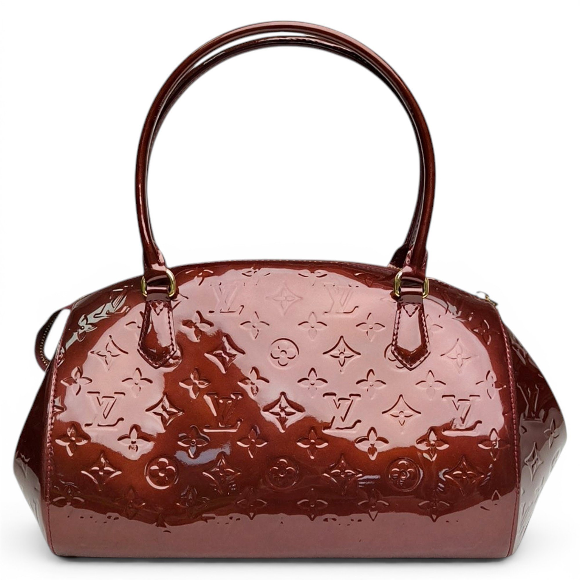 Sherwood patent leather handbag