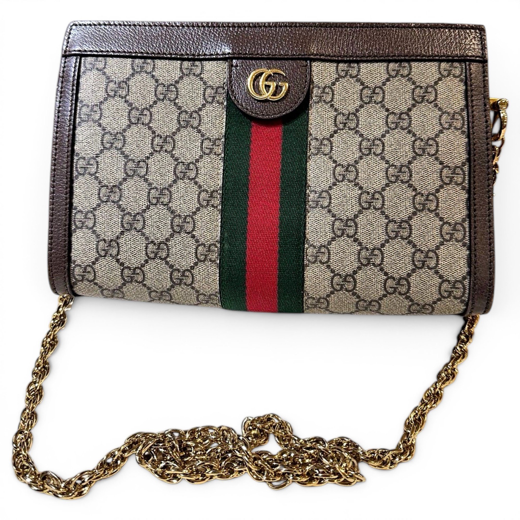 Ophidia Chain leather handbag