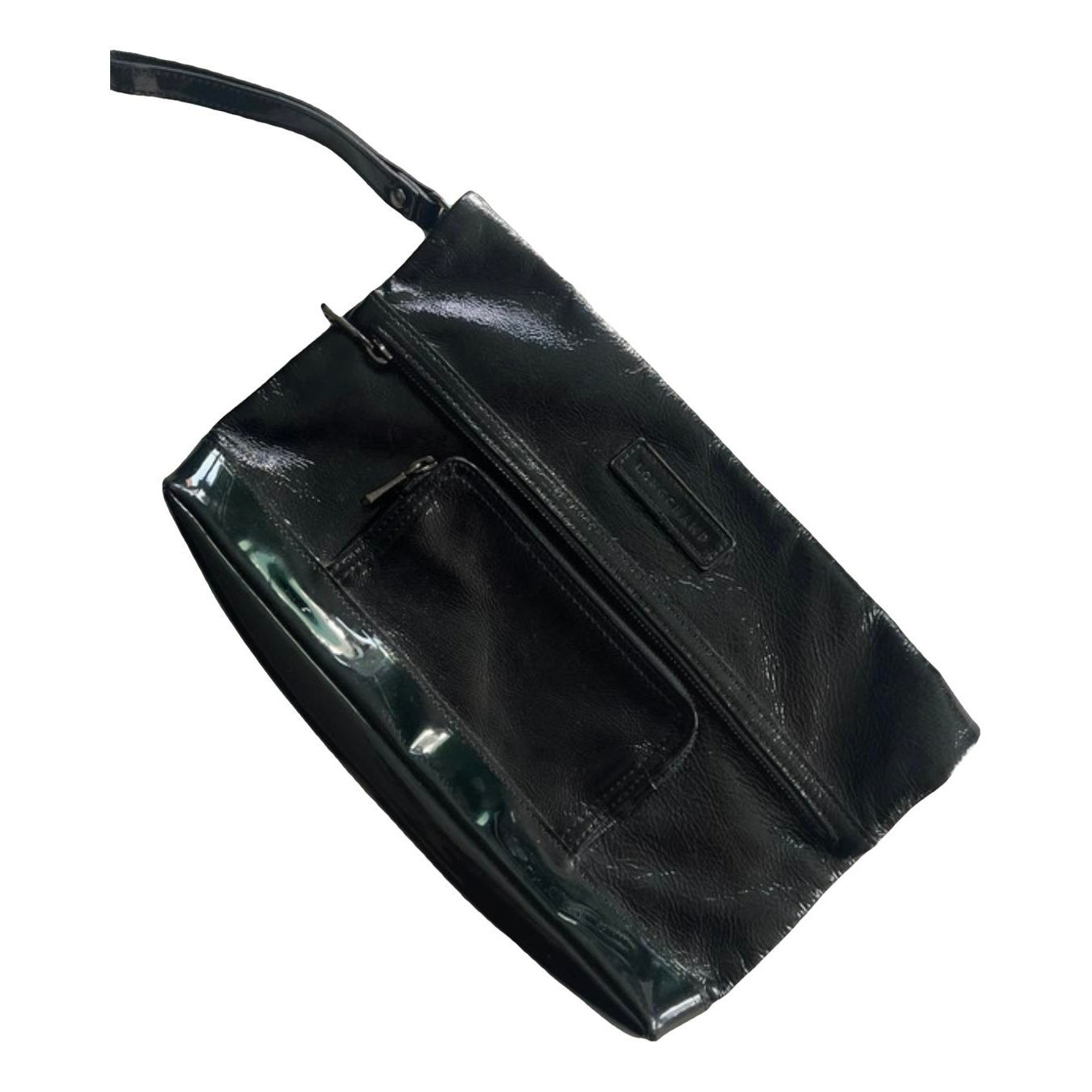 Leather clutch bag
