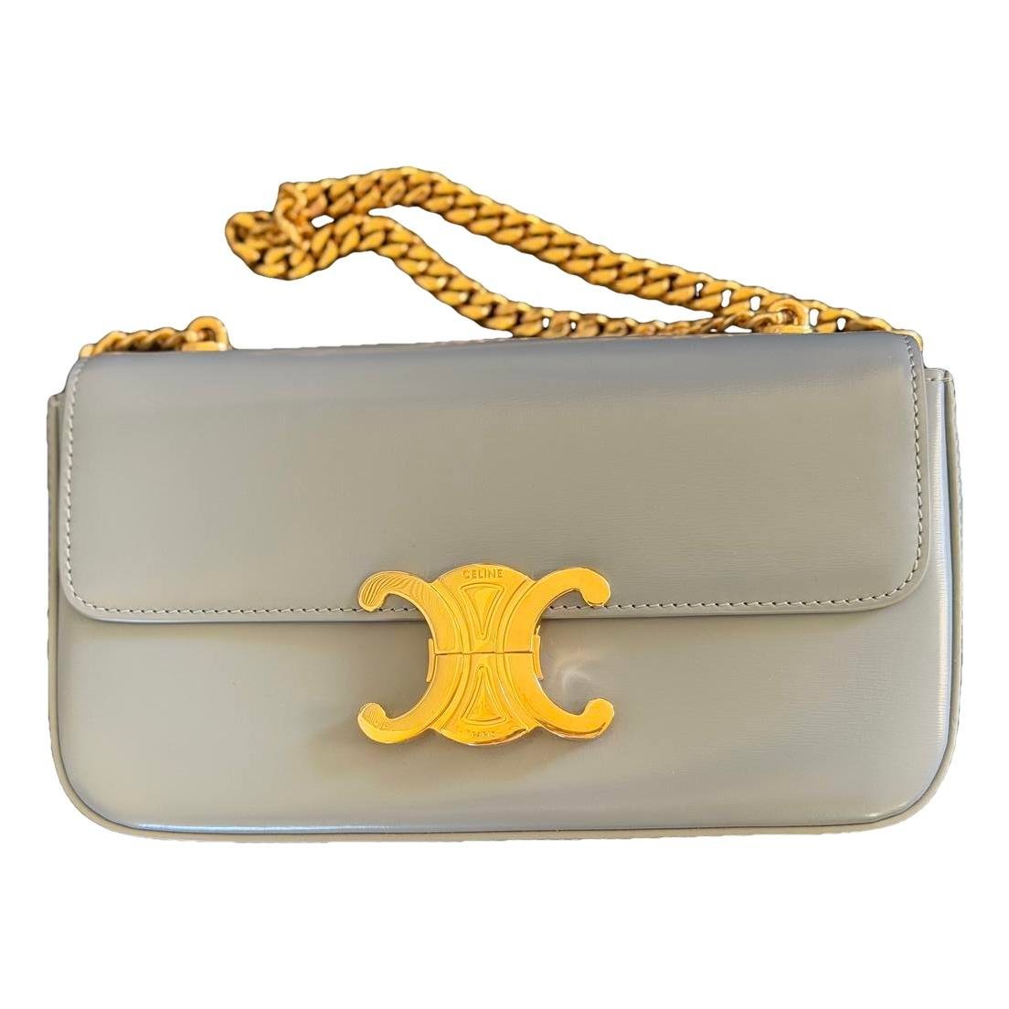Triomphe chain leather crossbody bag