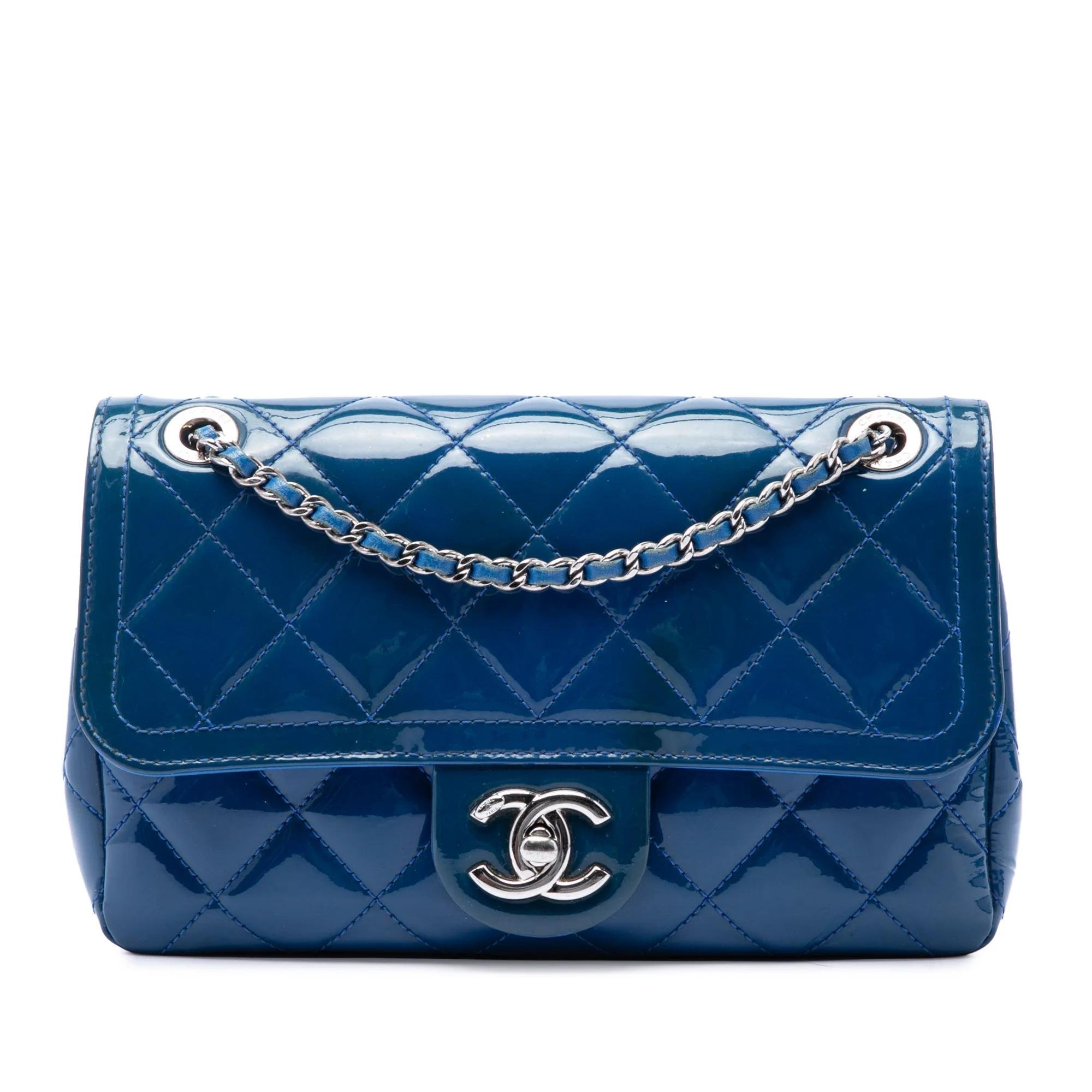 Patent leather handbag