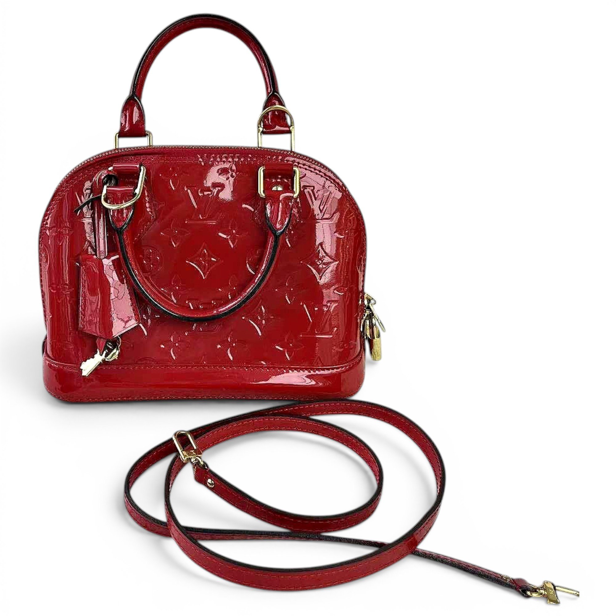 Alma BB patent leather handbag