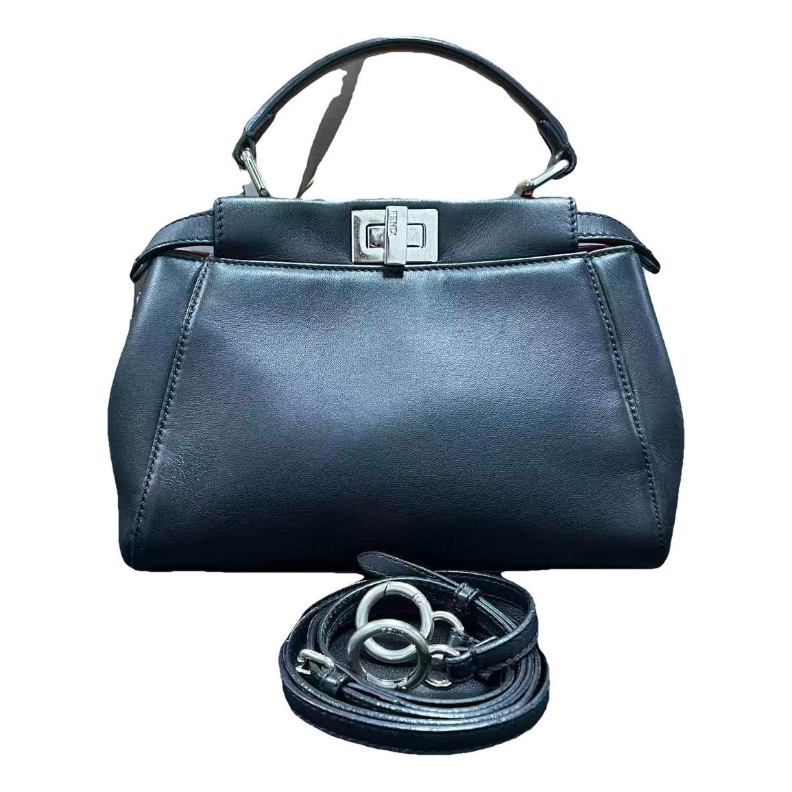 Peekaboo leather handbag