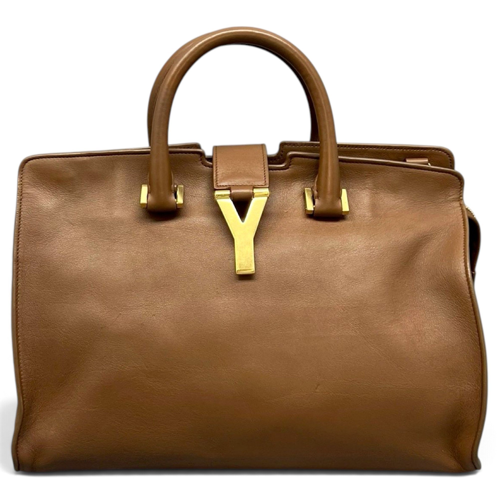 Y leather handbag