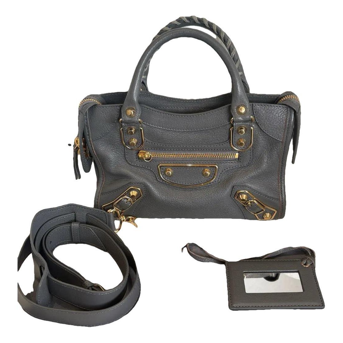 City leather crossbody bag