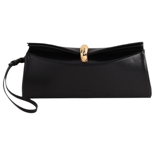 Leather clutch bag