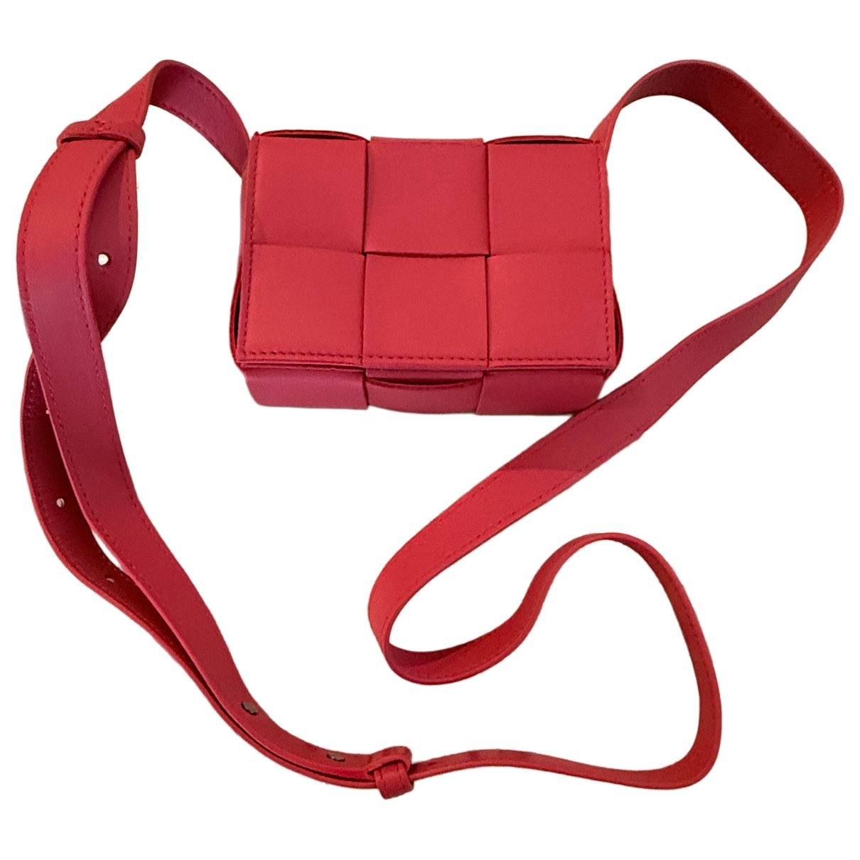 Cassette leather handbag