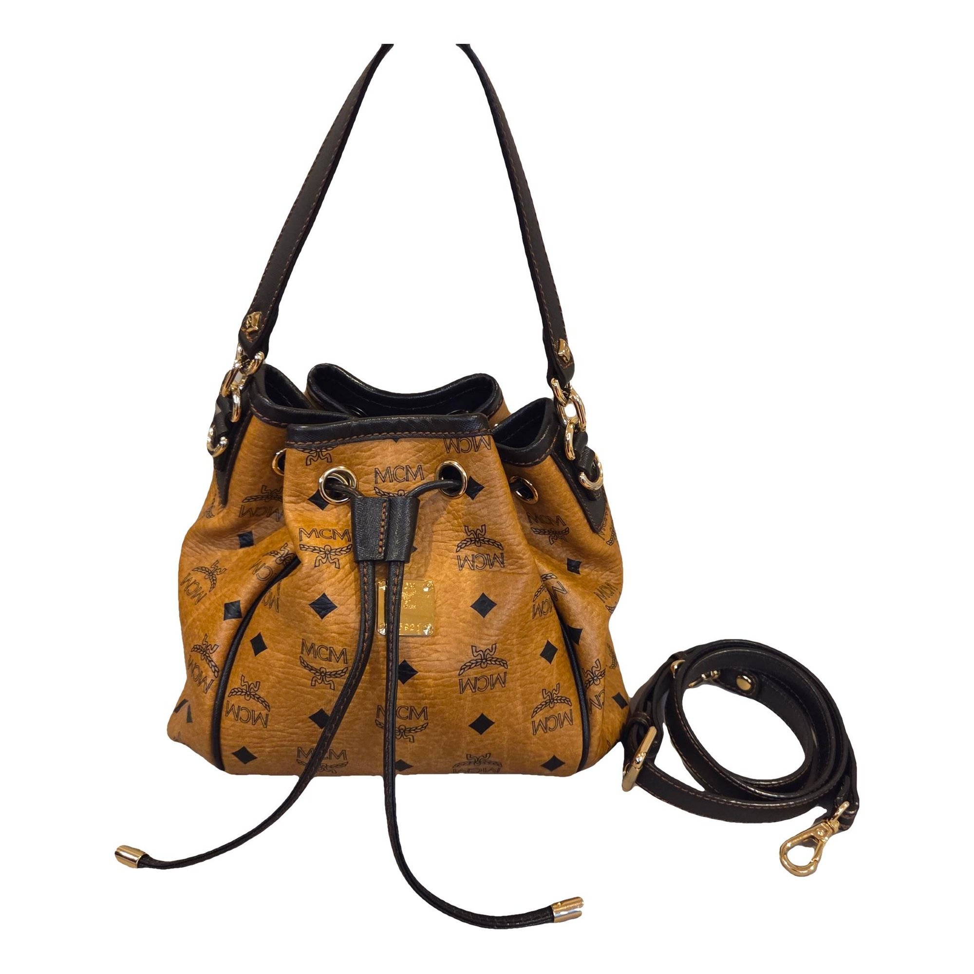 Heritage Drawstring leather crossbody bag
