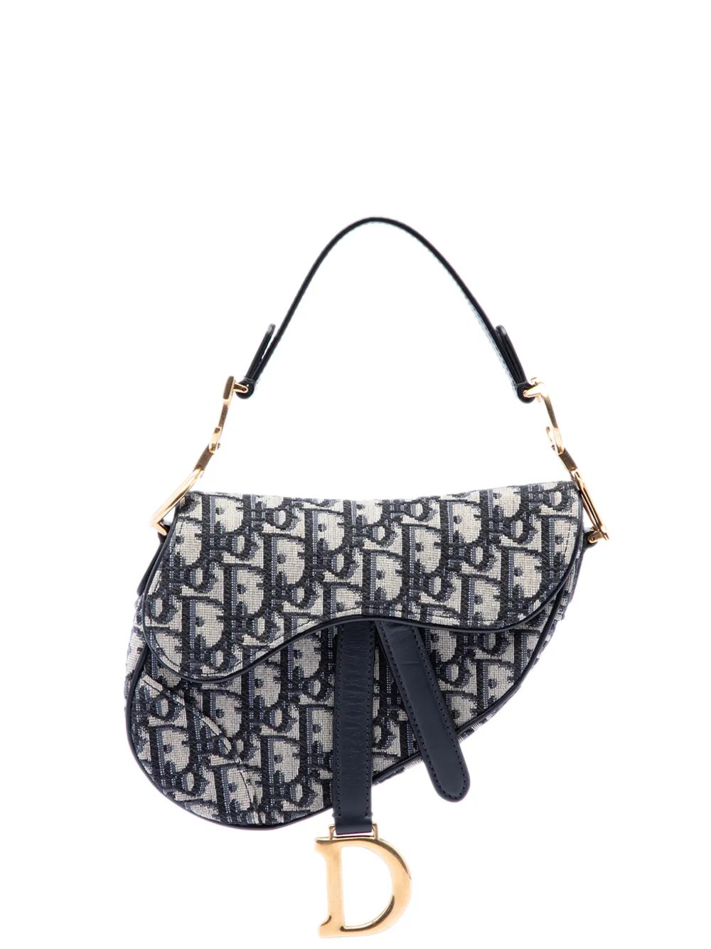 2018 Mini Oblique Canvas Saddle Bag satchel