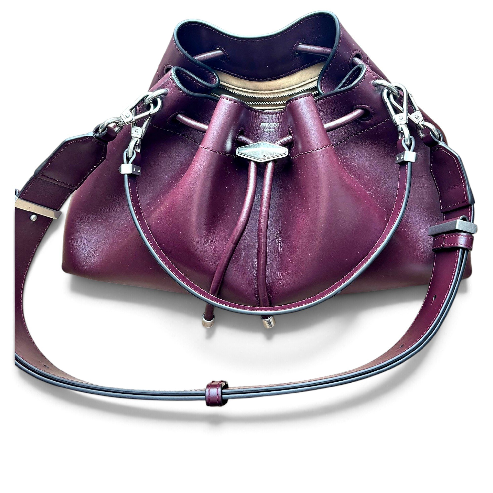 Cinch leather bag