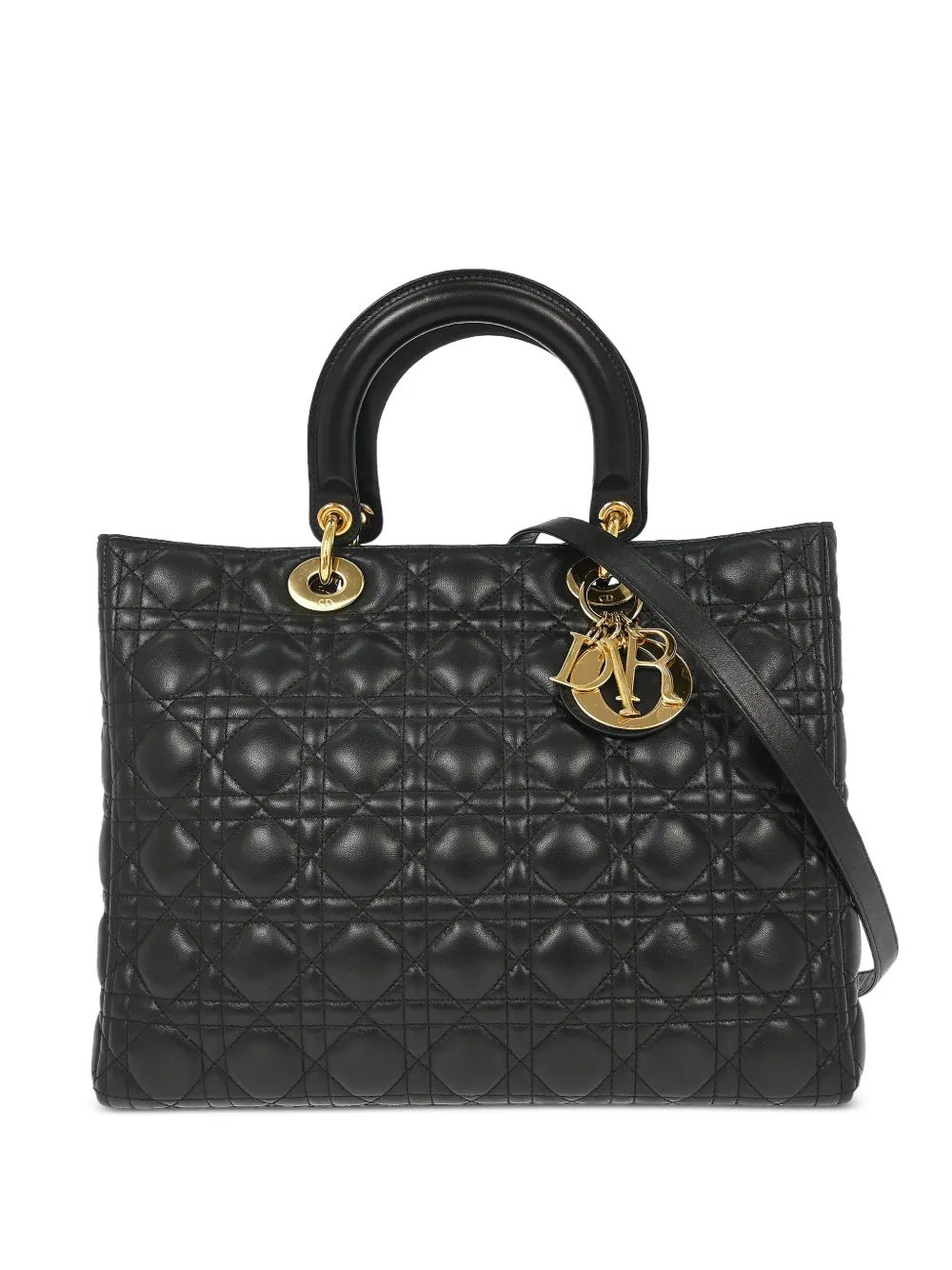 Dior 2009 Lady Dior leather handbag