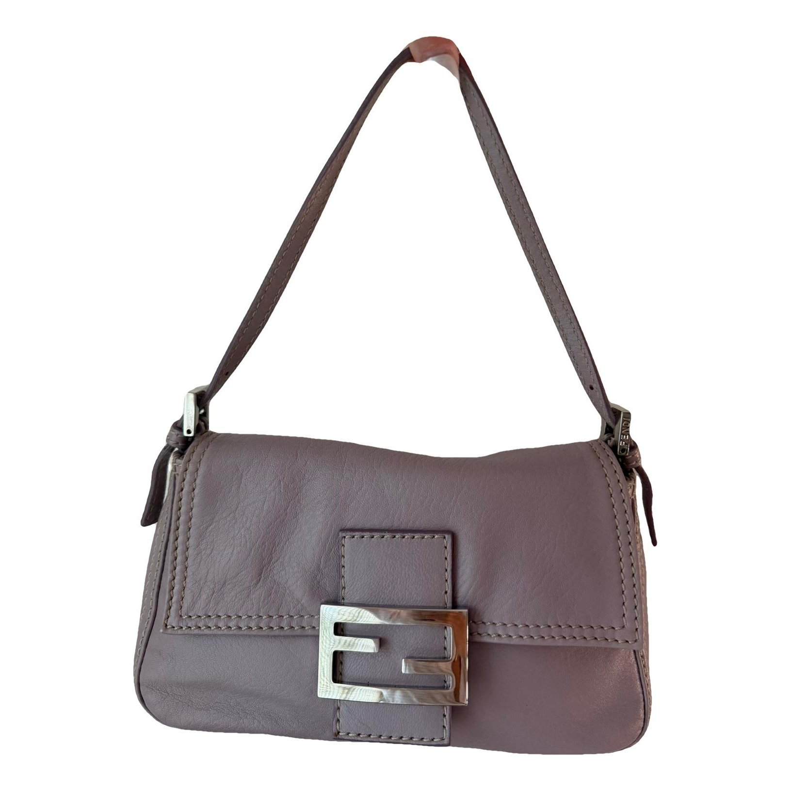 Baguette leather handbag