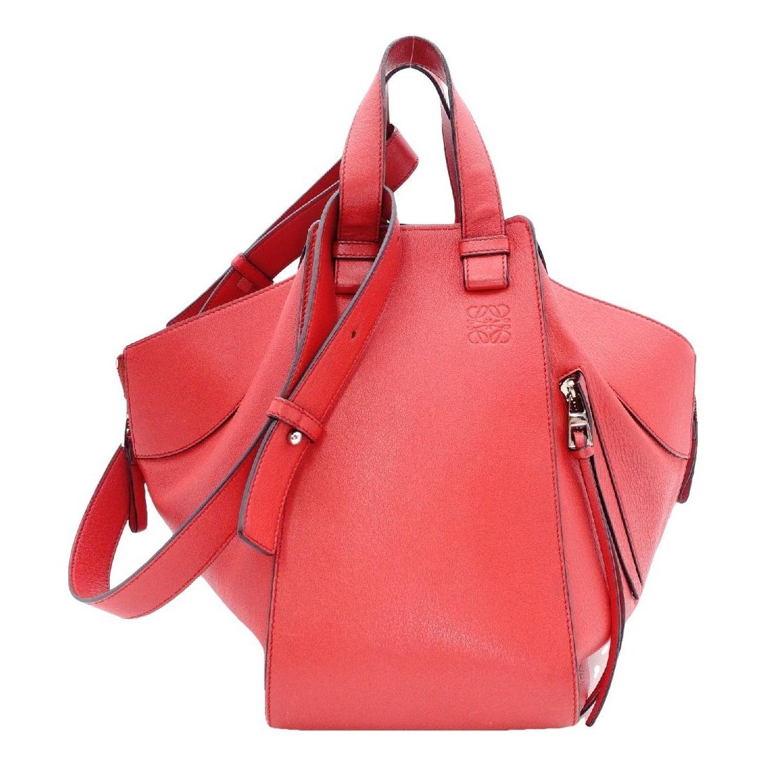 Hammock leather handbag