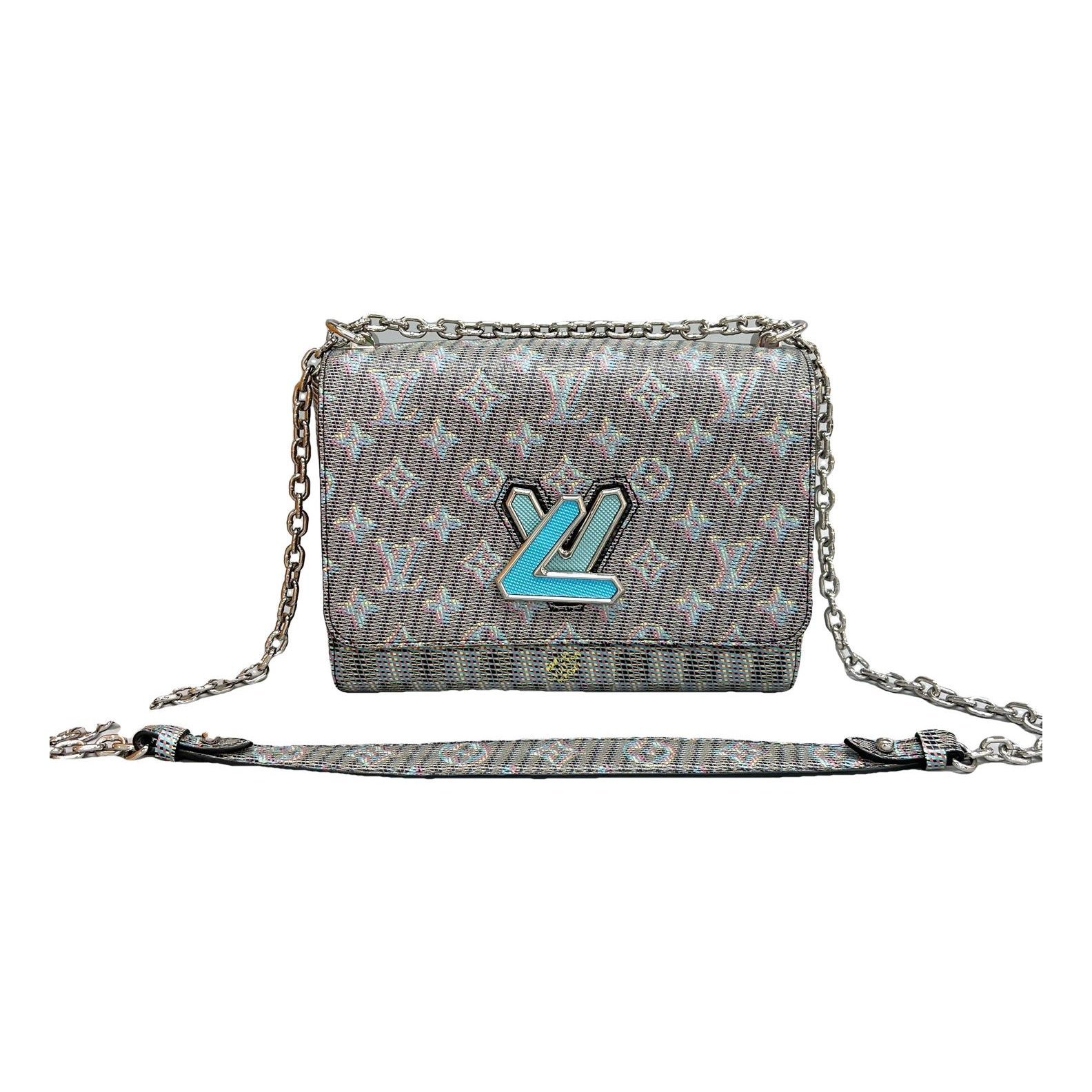 Twist leather handbag