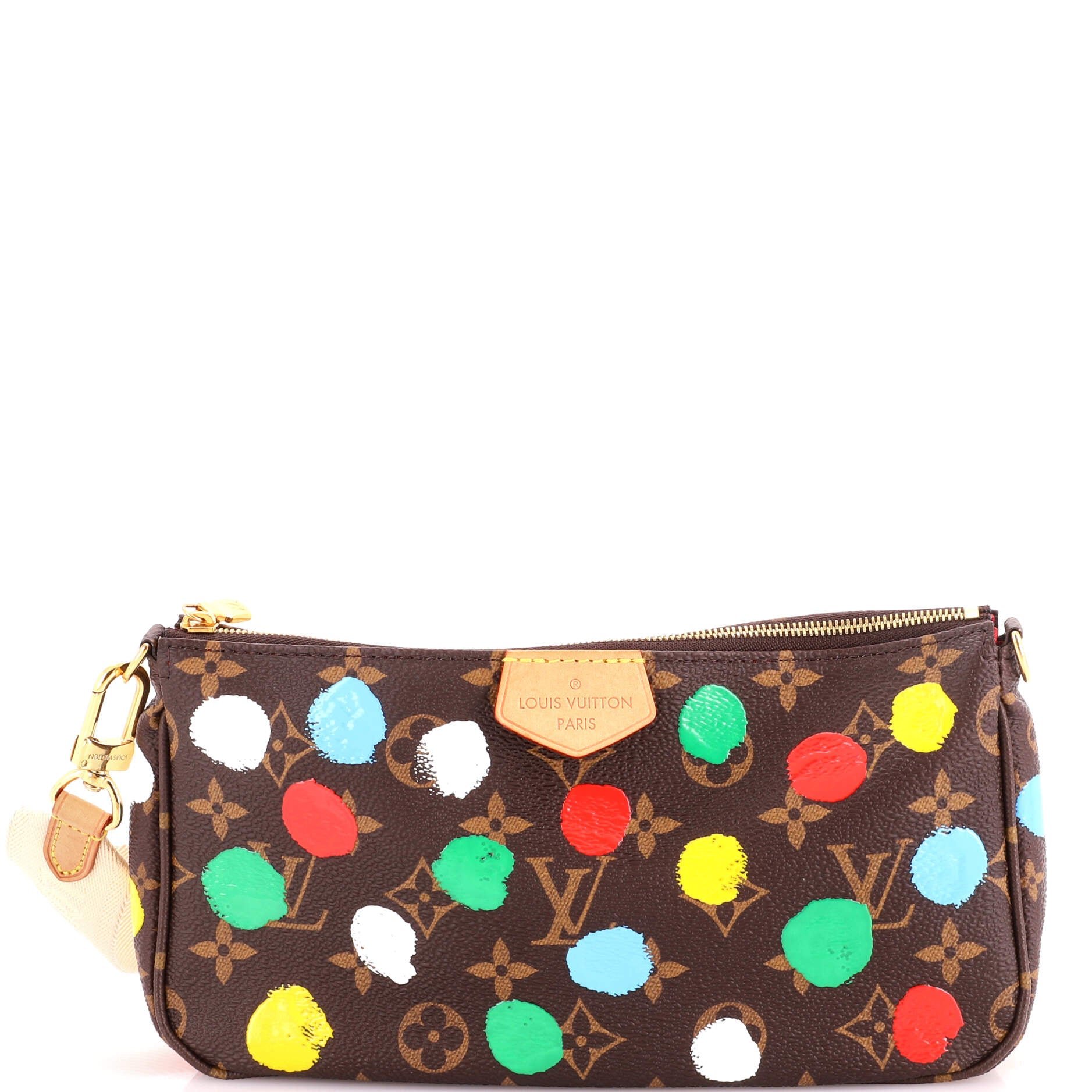 Multi Pochette Accessoires Yayoi Kusama Painted Dots Monogram Canvas