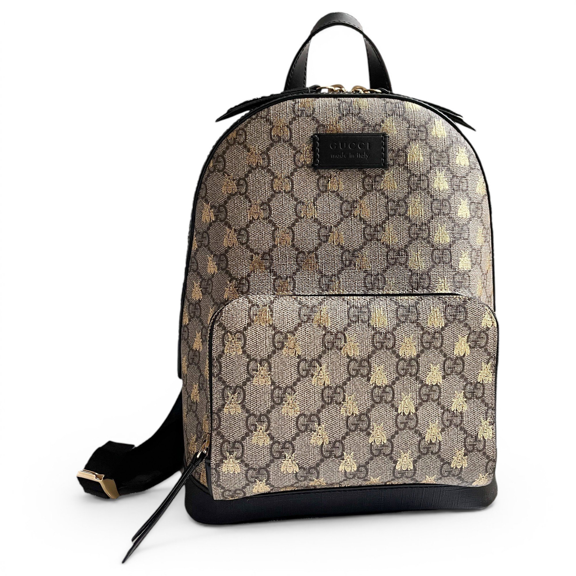 Leather backpack