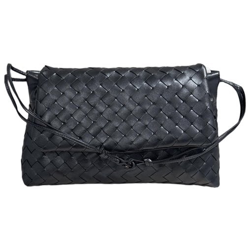 Leather clutch bag