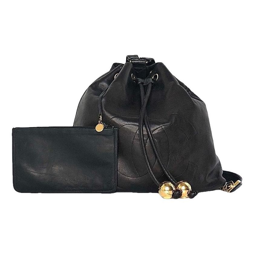 Leather backpack