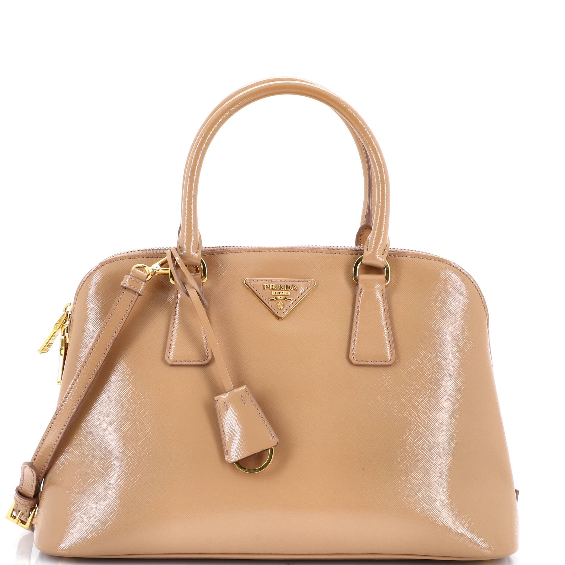 Open Promenade Bag Vernice Saffiano Leather Medium