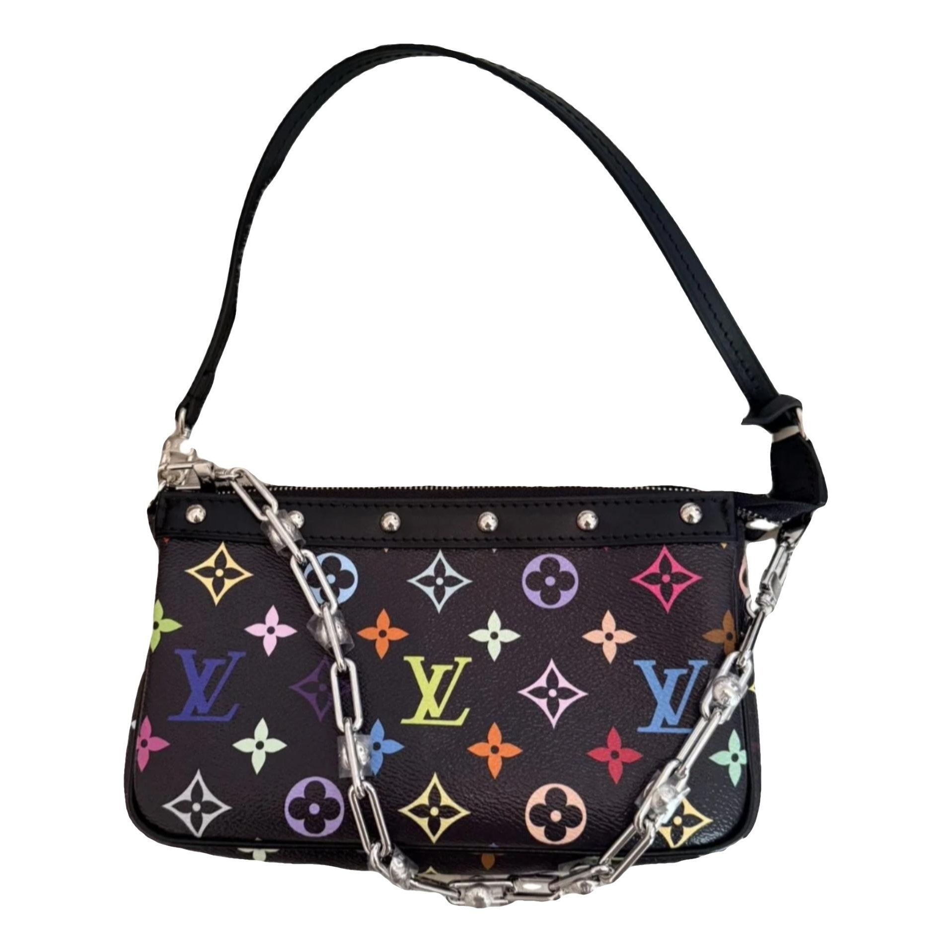 Leather clutch bag