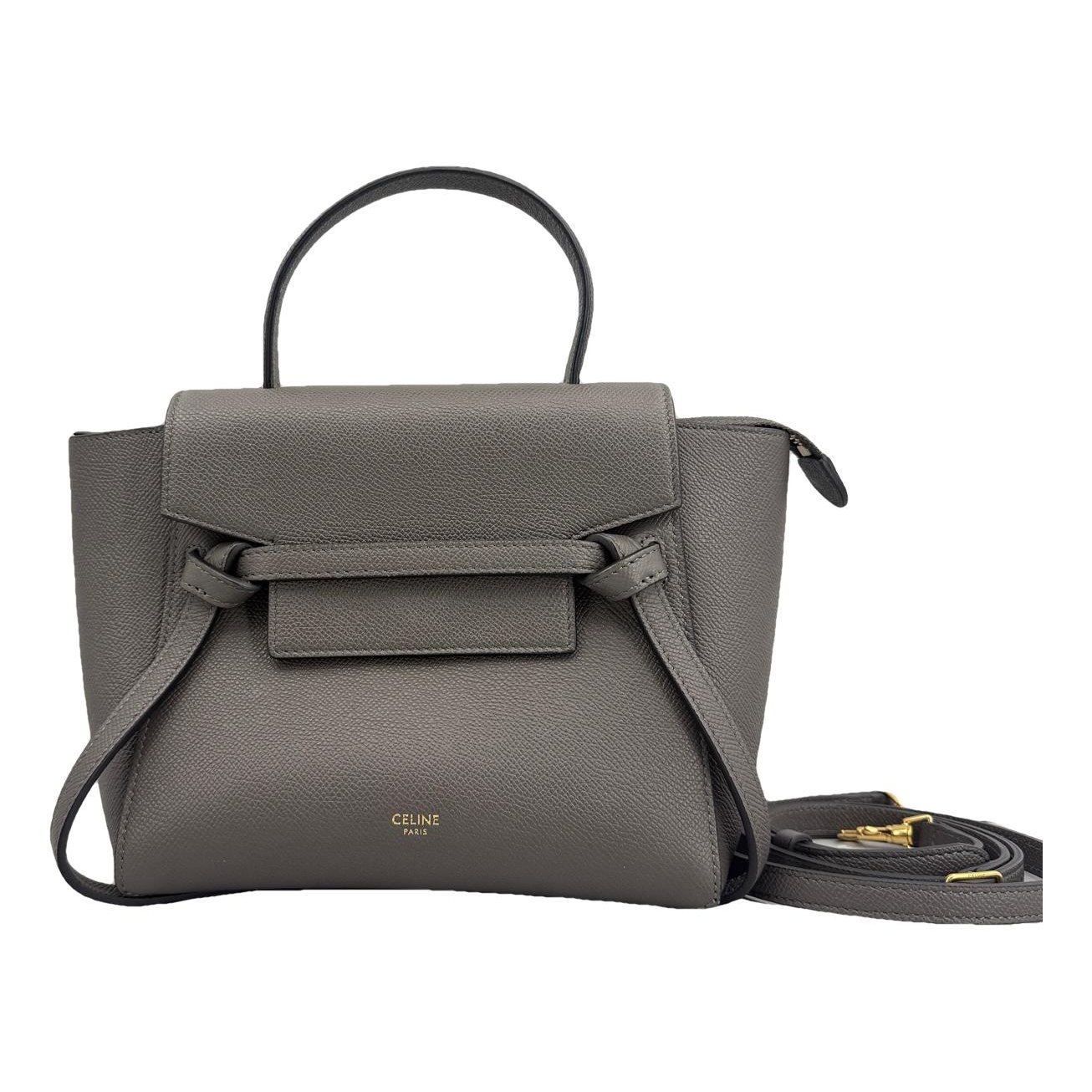 Belt leather handbag