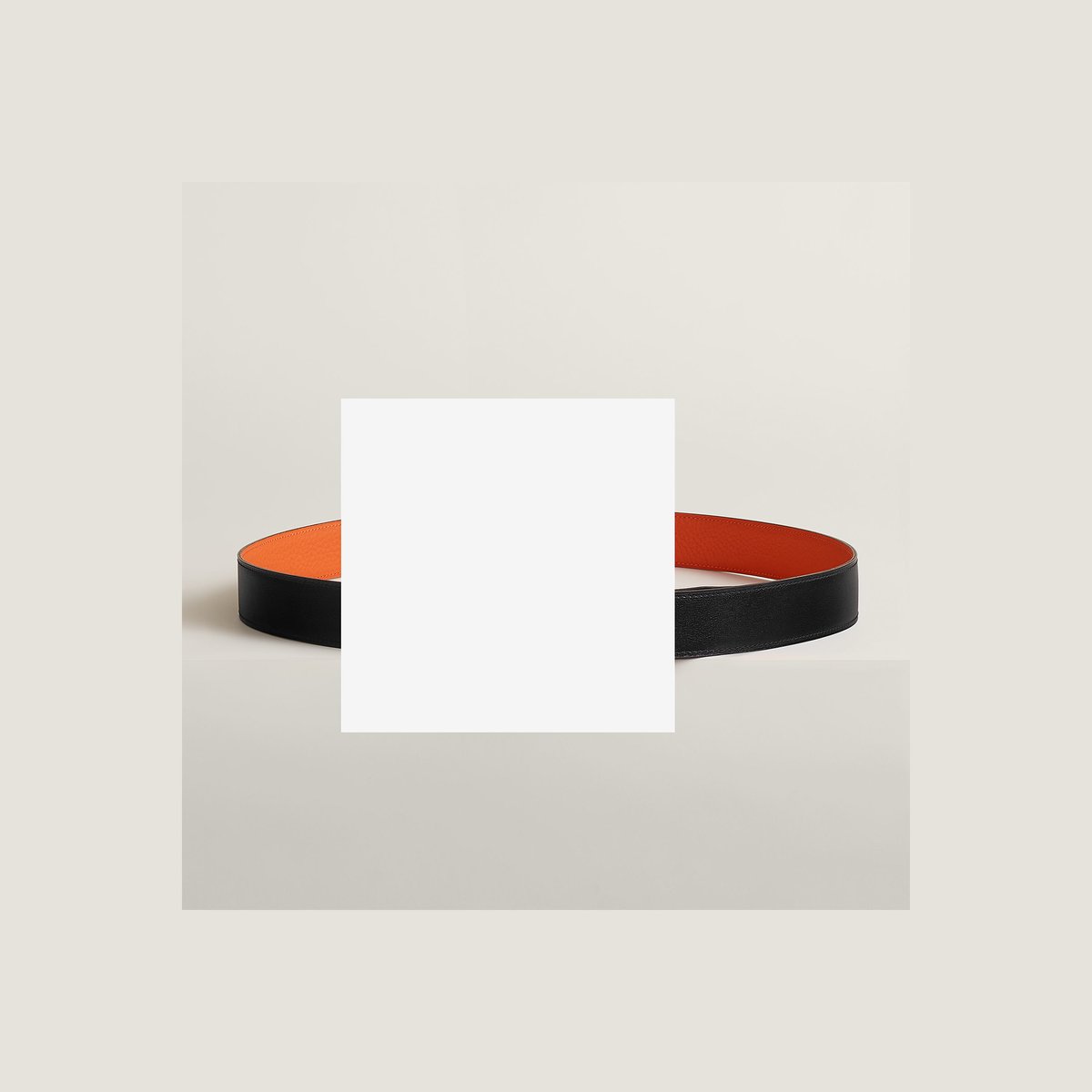 Ancre belt buckle & Reversible leather strap 32 mm