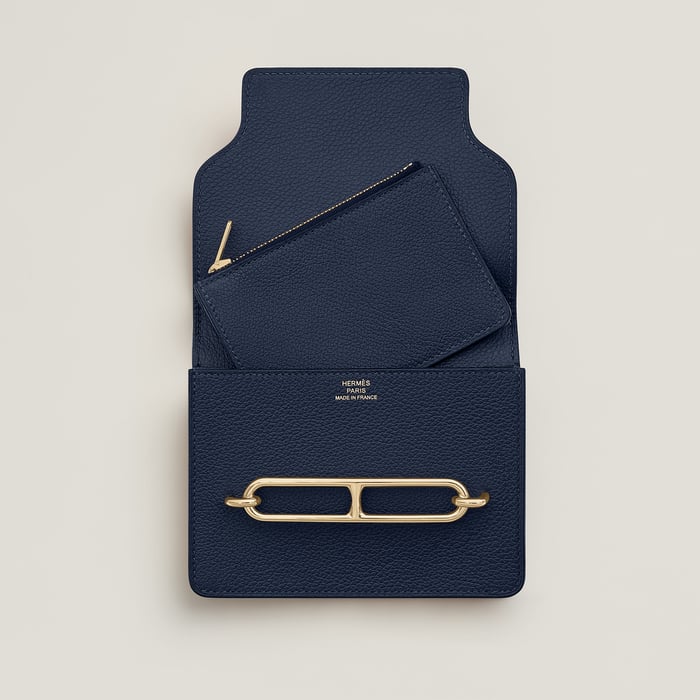 Bleu Abysse Roulis Slim Wallet