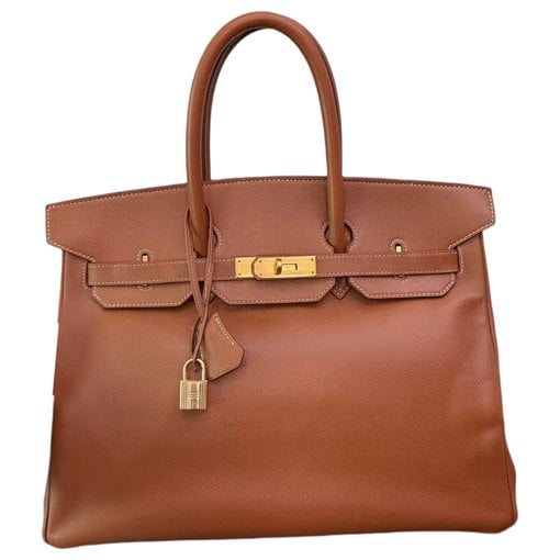 Birkin 35 leather handbag