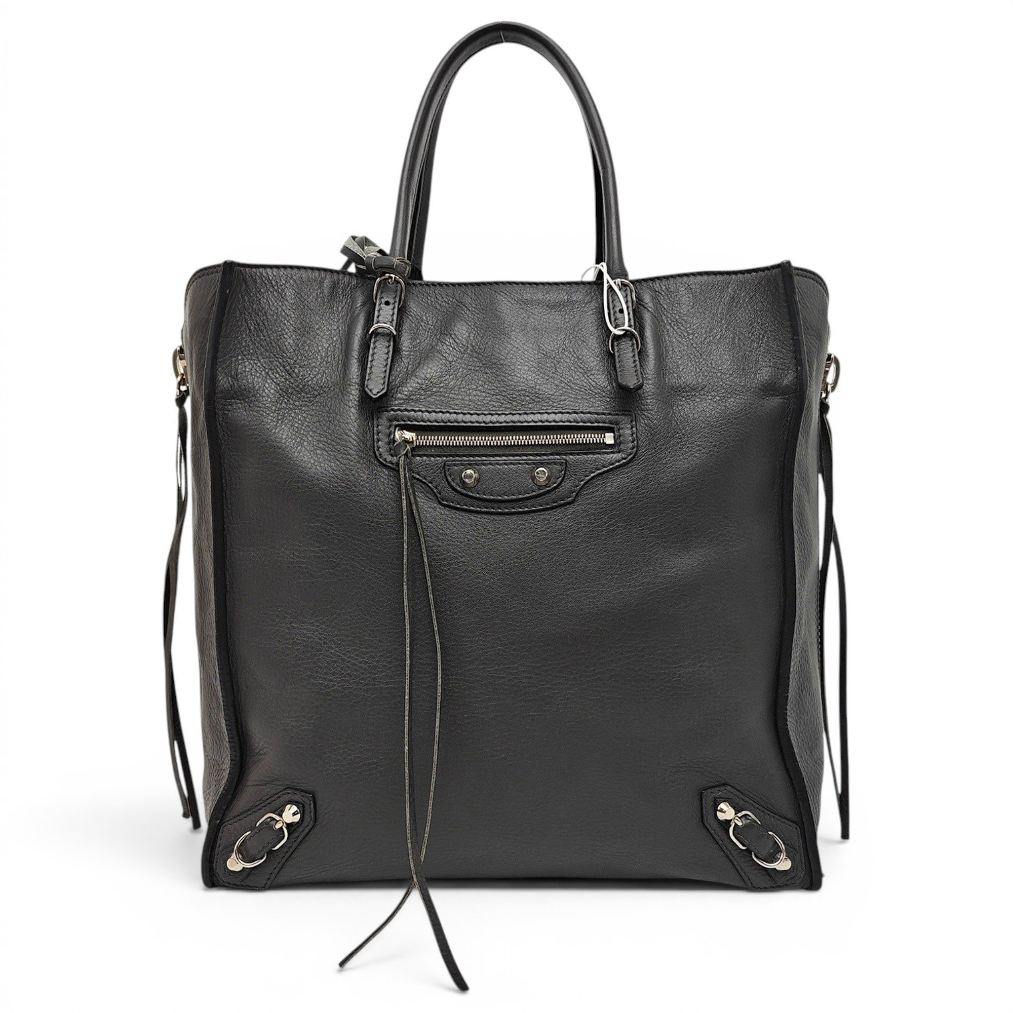 Papier leather handbag