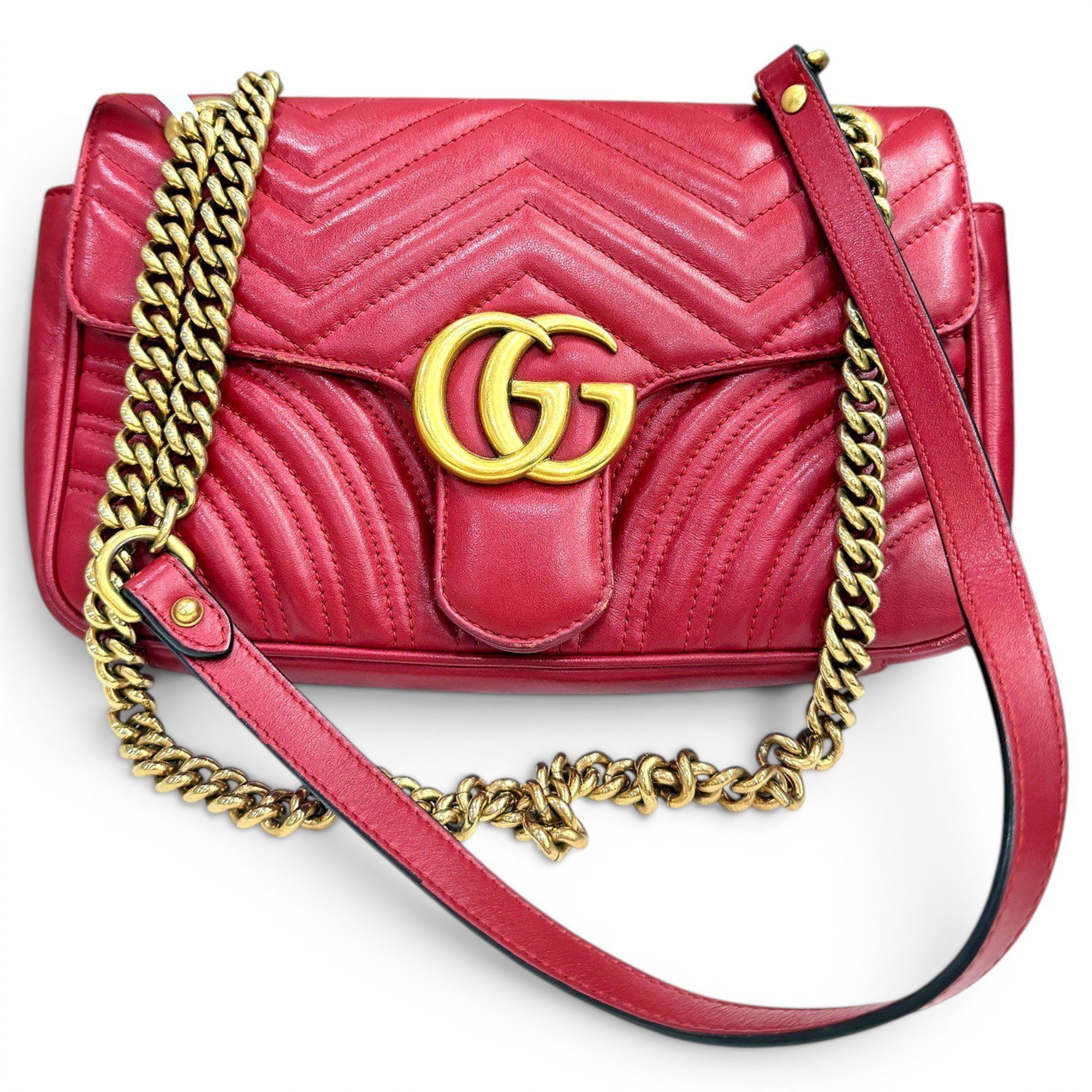 GG Marmont Flap leather crossbody bag