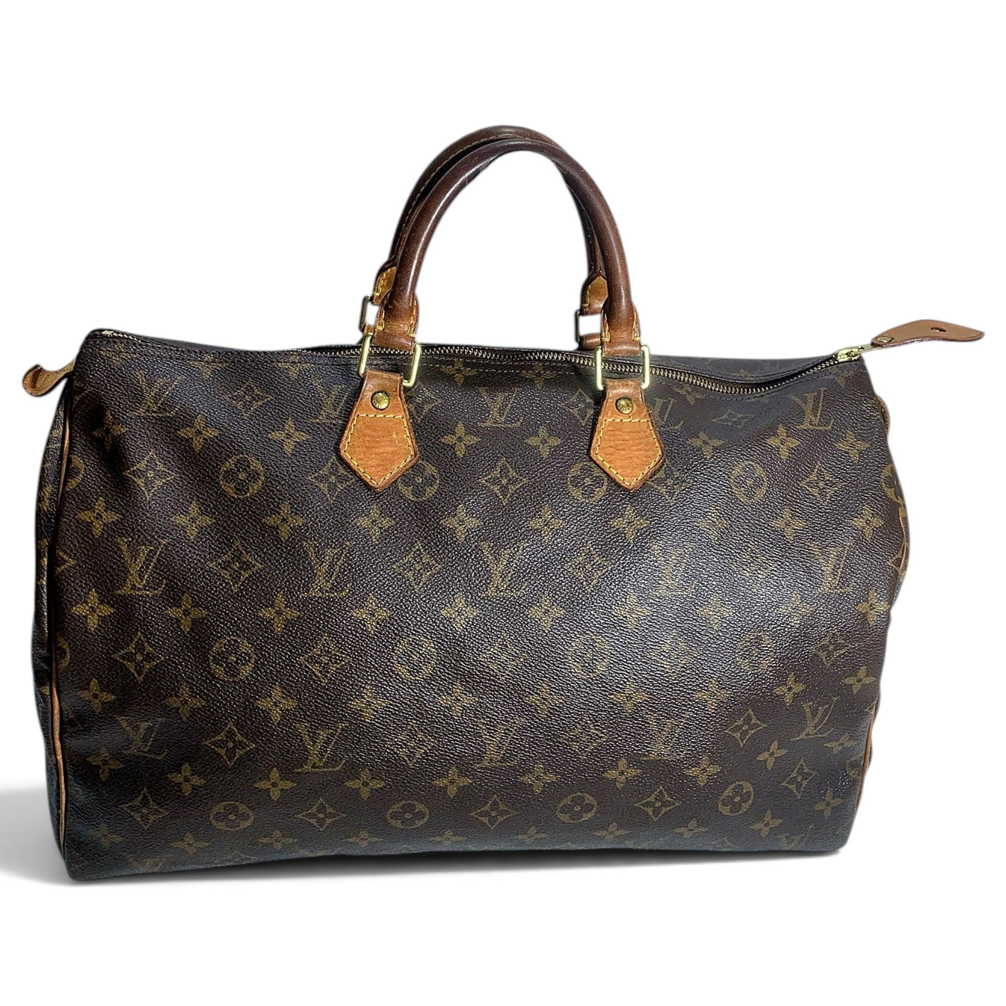 Speedy leather handbag