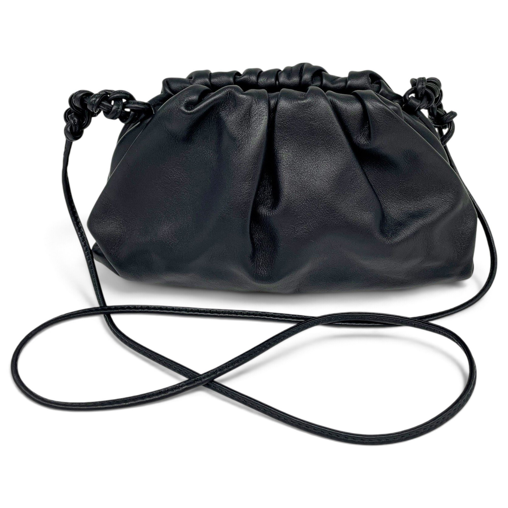 Pouch leather handbag