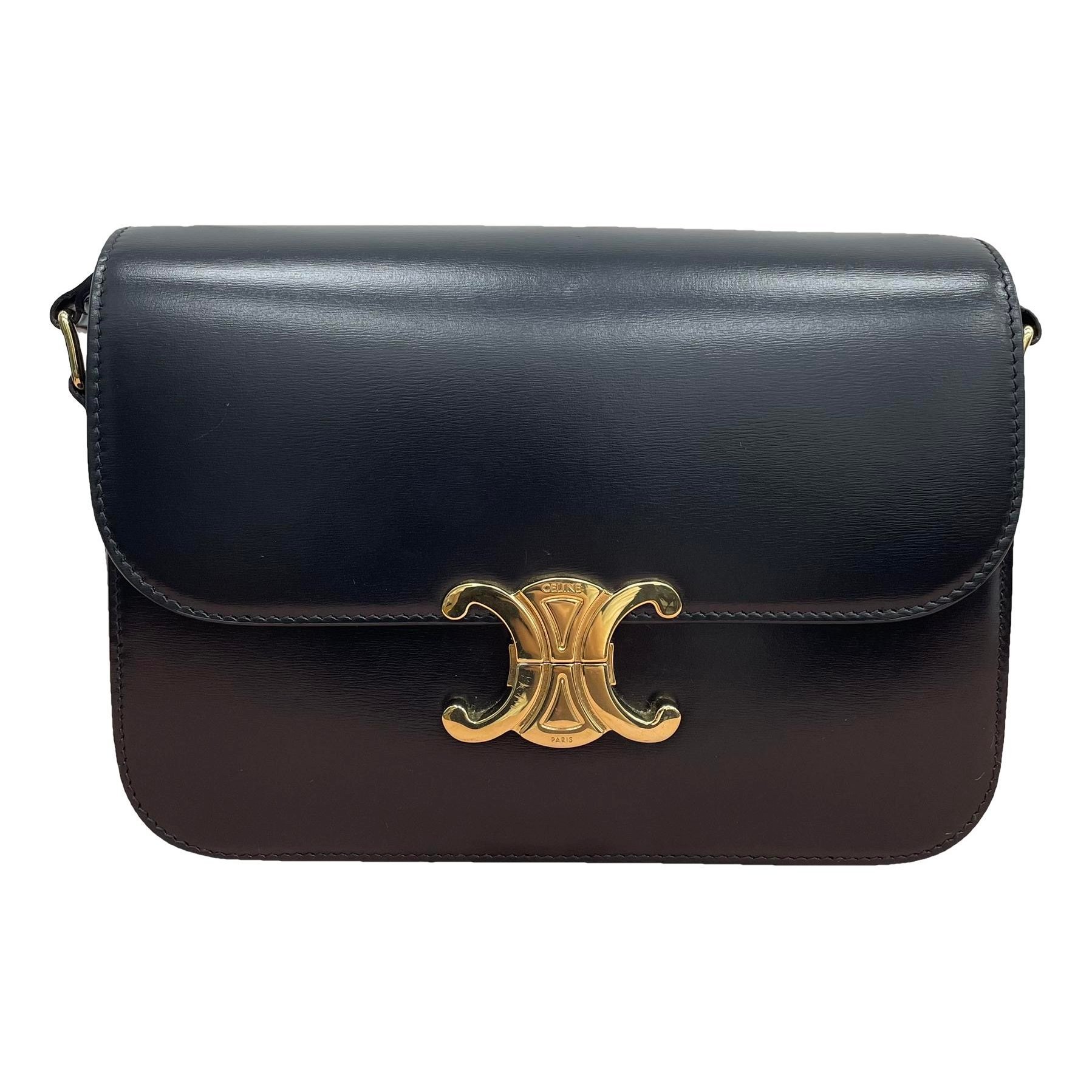 Triomphe leather handbag