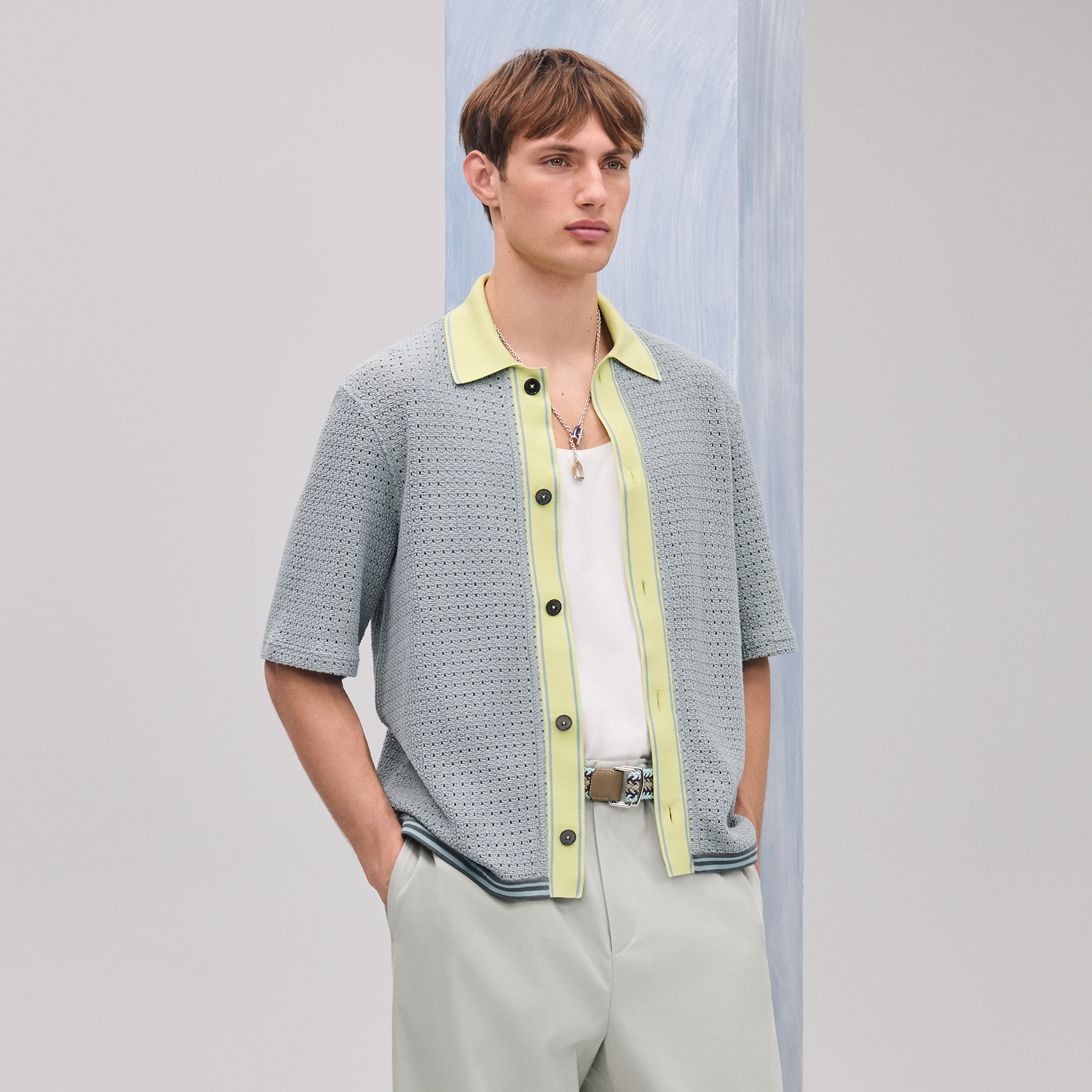 "Ajoures colores" short-sleeve shirt