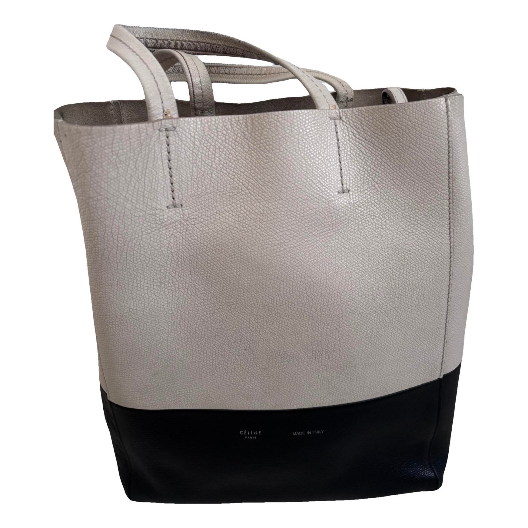 Cabas leather tote