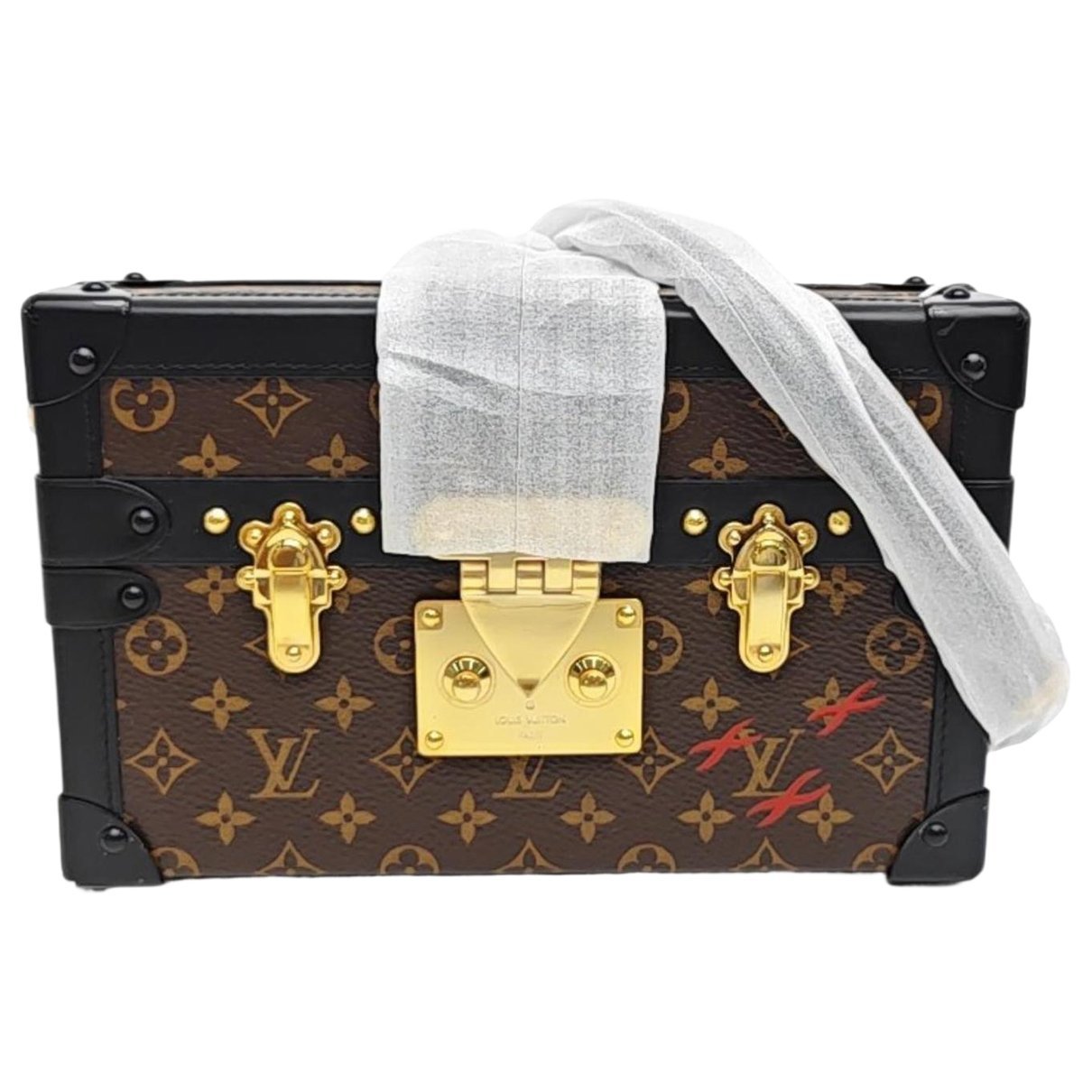 Petite Malle leather handbag