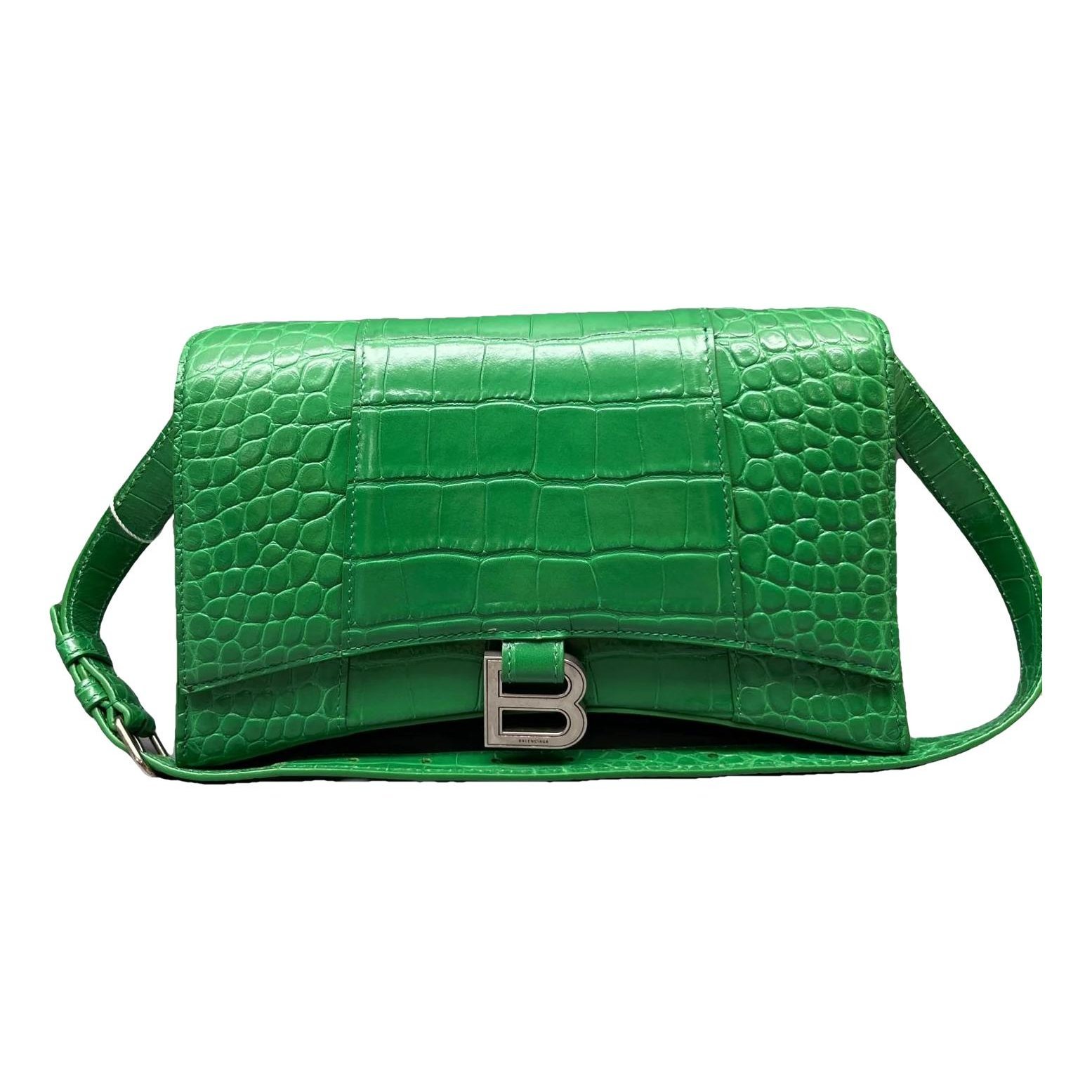 Hourglass leather mini bag